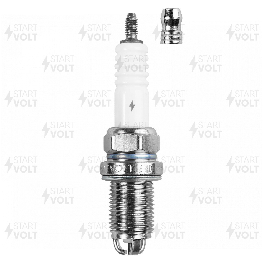 Свеча зажигания StartVolt VSP 0111 ВАЗ 2110-2112 зазор 1мм, 3-х электродные, с резистором 16 клап.