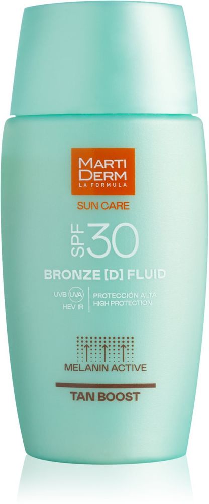 MartiDerm жидкость для загара для лица для продления загара Sun Care Bronze D Fluid