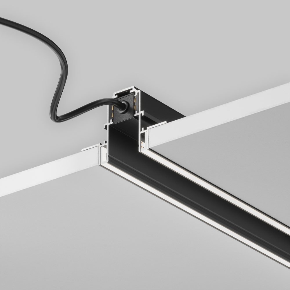 Шинопровод магнитный встраиваемый под ГКЛ 12,5 мм Maytoni EXILITY TRX034LS-222B 2м