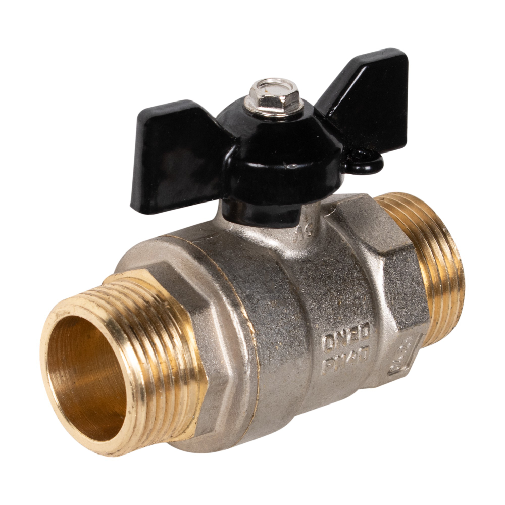 Кран шаровой латунный LD Pride 47.20.Н-Н.Б Ду 20 Ру 40 нр-нр, (бабочка)