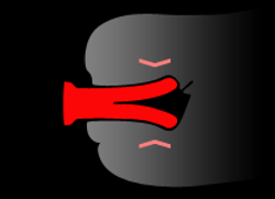SplitDildo - фаллоимитатор с раздвоенным концом. Голубой.