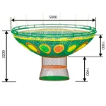 Вязаный лабиринт "Дерево" 5x3.2 м