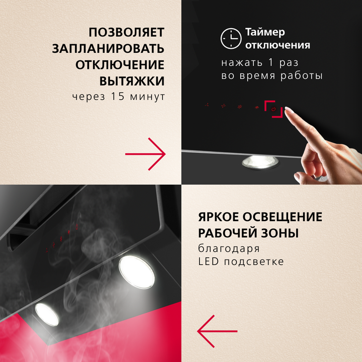 Наклонная вытяжка Hansa Pro Chef OKP6547SH