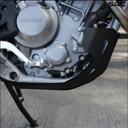 Skid Plate for Honda CRF300L (2021-2024). Aluminium, SRC Black