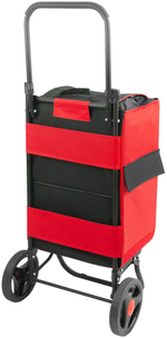 СУМКА ТЕЛЕЖКА СПУТНИК 2 МАКСИ ИСТОК ЧЕРНЫЙ КРАСНЫЙ СТМ23