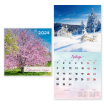 Календарь на скрепке 2024"Времена года» 29*29 см