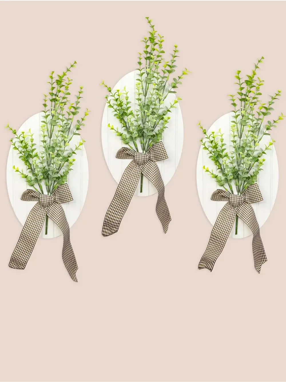 Набор из трех панно "Букетик" с цветами 19*29 см