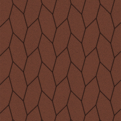 Тротуарная плитка СКОШЕННЫЙ ШЕСТИУГОЛЬНИК - Стандарт Красный