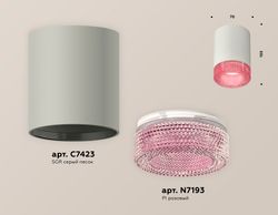 Ambrella Комплект накладного светильника с композитным хрусталем Techno XS7423003