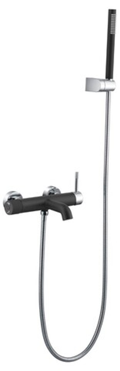 Смеситель для ванны, Uno. Black Chrome