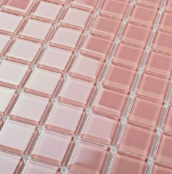 Мозаика стеклянная Pink glass (25х25) 300х300х4 мм (шт)