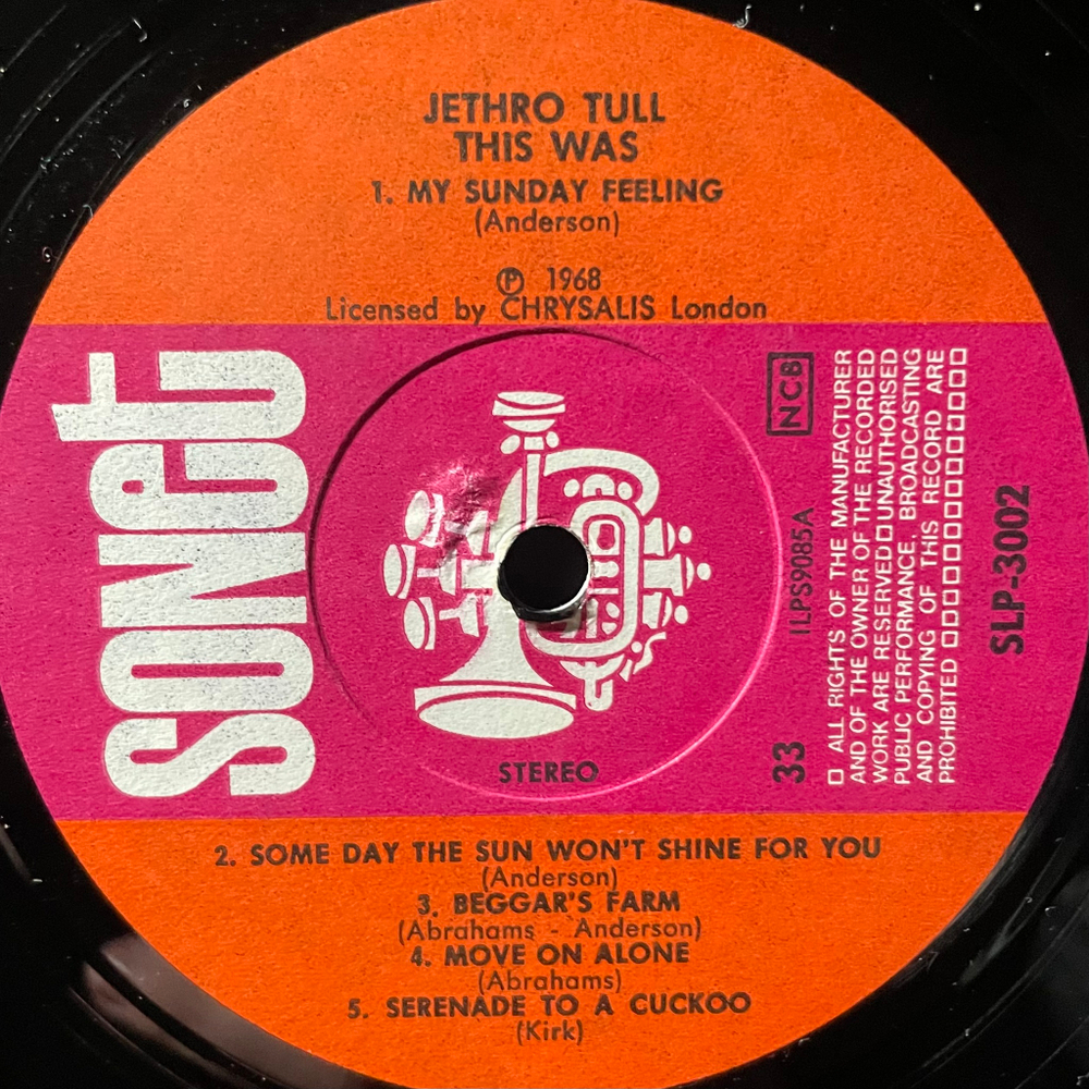 Jethro Tull ‎– This Was (Швеция 1968г.)