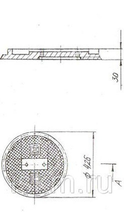 Крышка люка поливочного крана СЧ10 ГОСТ 1412-85