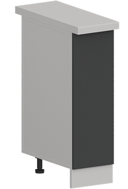 Кухня Модуль ШН 250 Белый / Графит