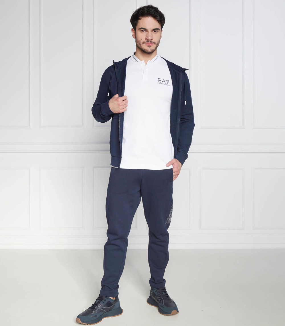 поло EA7 - белый(3RPF18 PJ04Z)