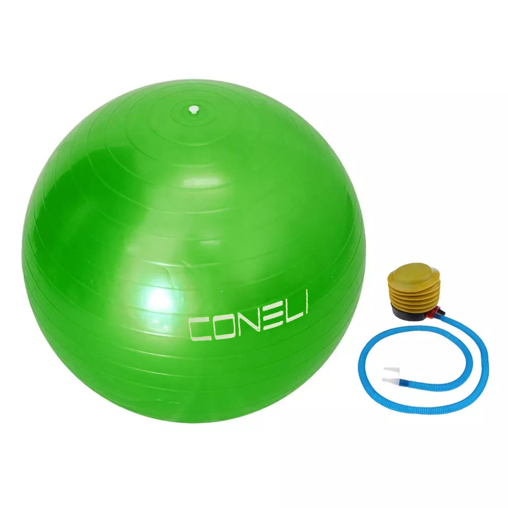 Фитбол с насосом Coneli 65 см зелёный