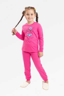 Л3187-8229 ярко-розовый пижама для девочки Basia.
