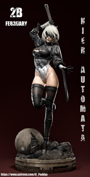 Андроид Йорха 2B Ниер: Автомата Кицуне Фигурка