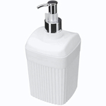 Диспенсер для жидкого мыла "velvet" 90х90х187мм, 0,65л (белый)
