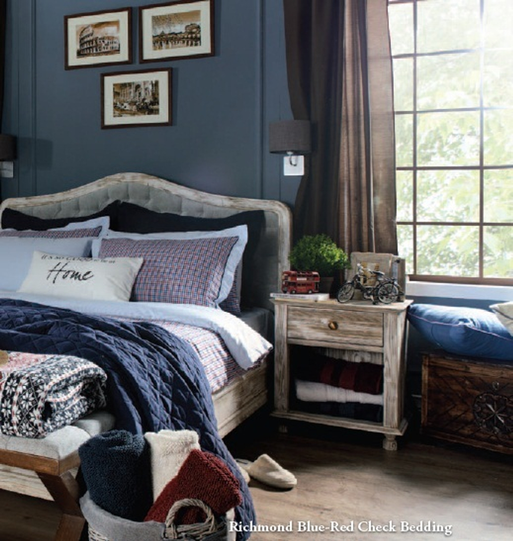 Комплект постельного белья Richmond Blue-Red Check от Casual Avenue Турция