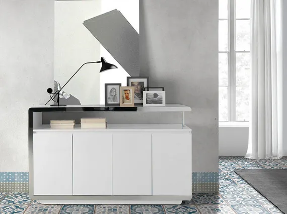 Сервант F6082 /3055 белый