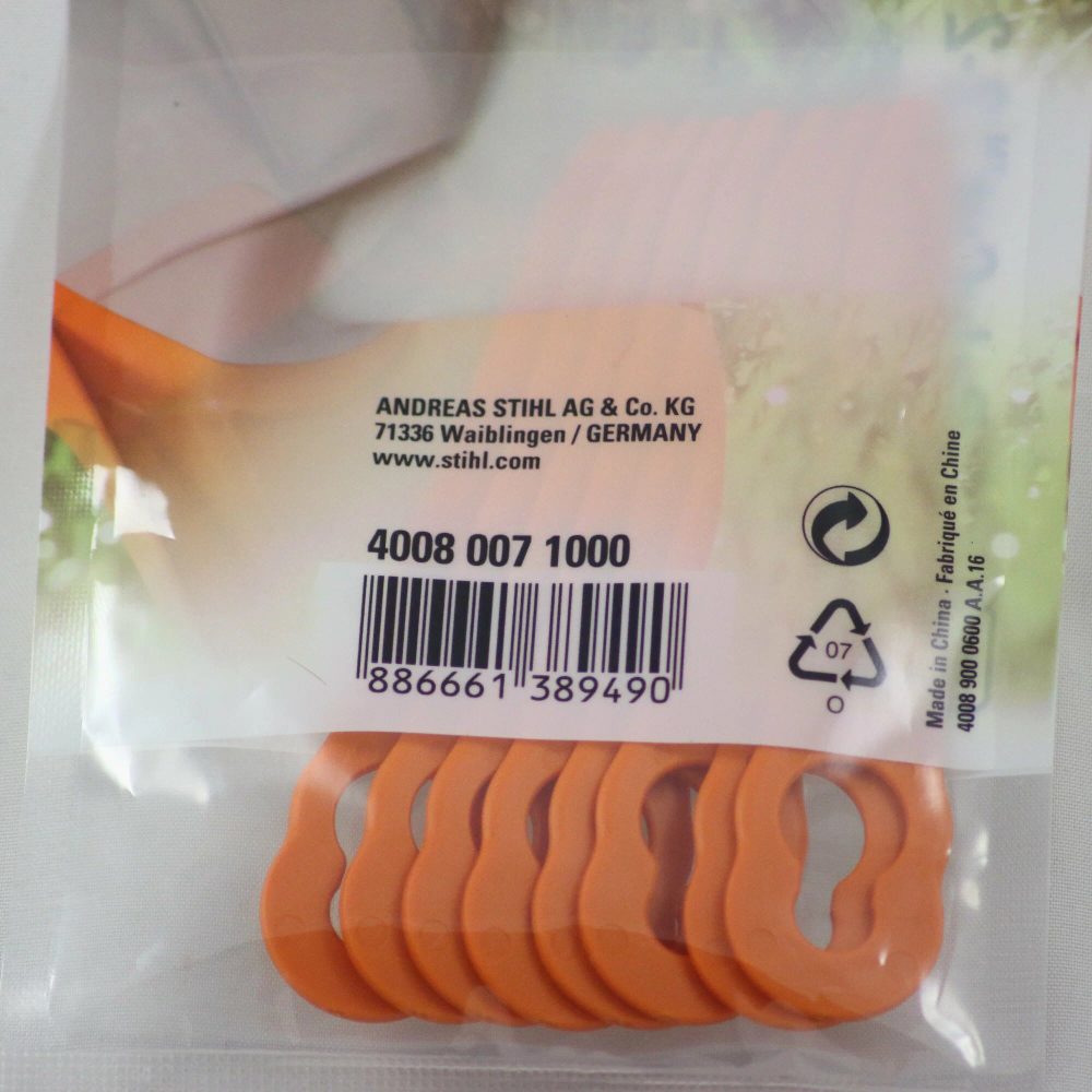 Набор ножей для триммера STIHL 4008-007-1000, PolyCut 2-2, 8 шт, оранжевые ОРИГИНАЛ