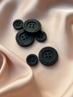 Пуговицы На Прокол БАРБ Черные матовые