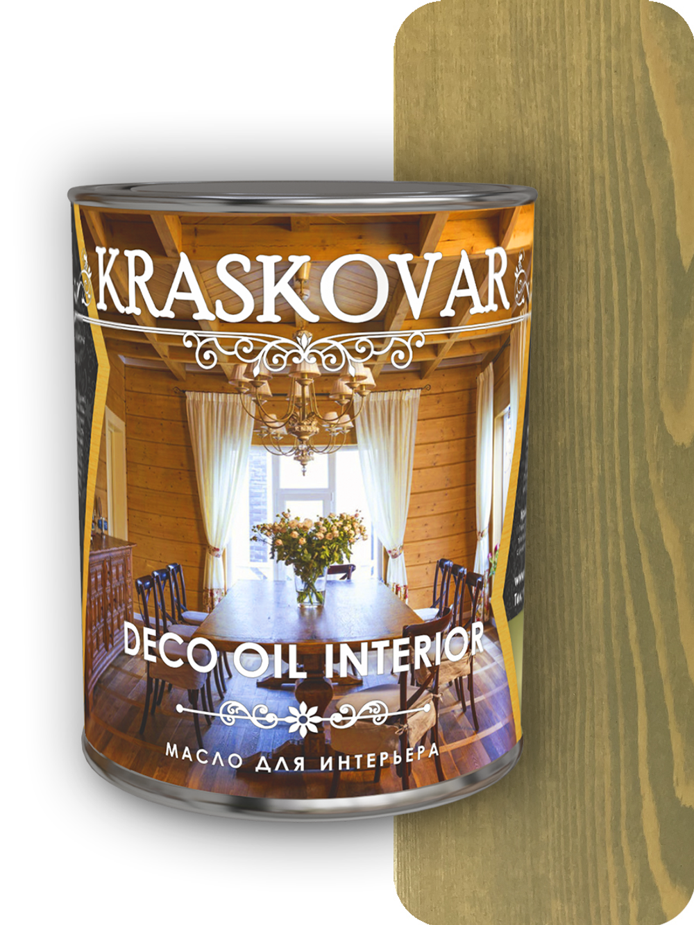 Масло для интерьера Kraskovar Deco Oil Interior бамбук