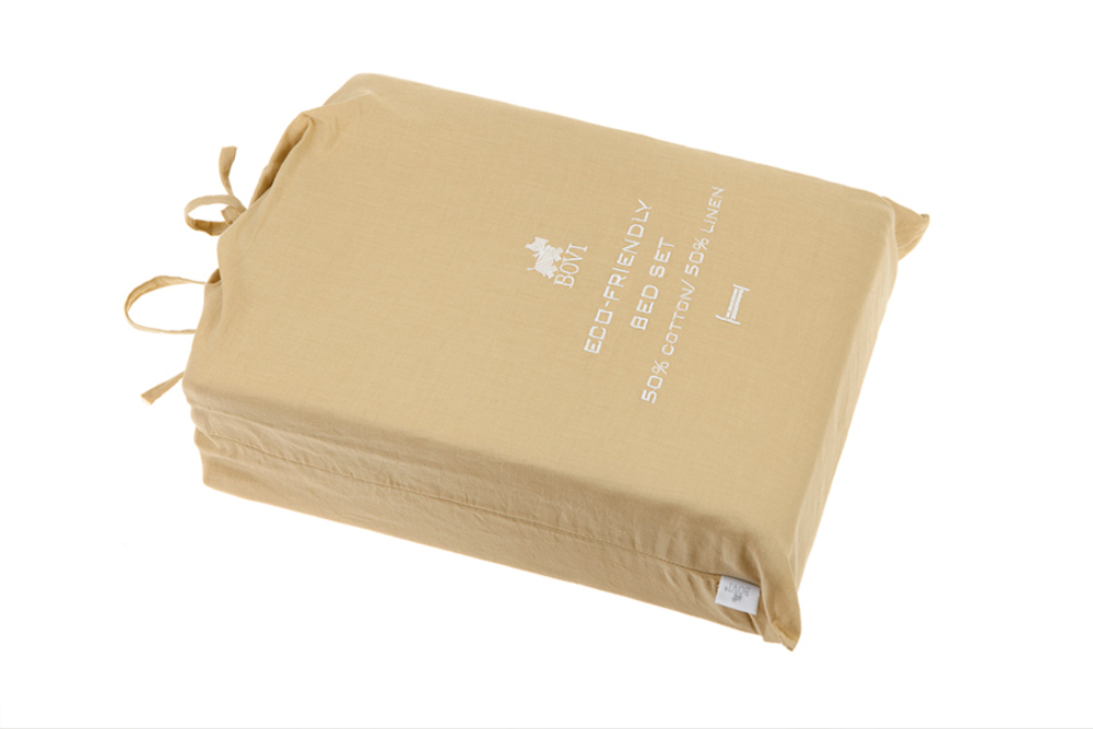 Пододеяльник 150х210 Bovi Linen горчичный