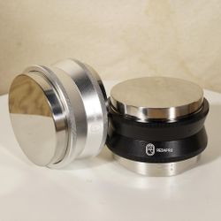 Темпер разравниватель для кофе d 58 мм нерж. + алюм. черный P.L.- Barbossa