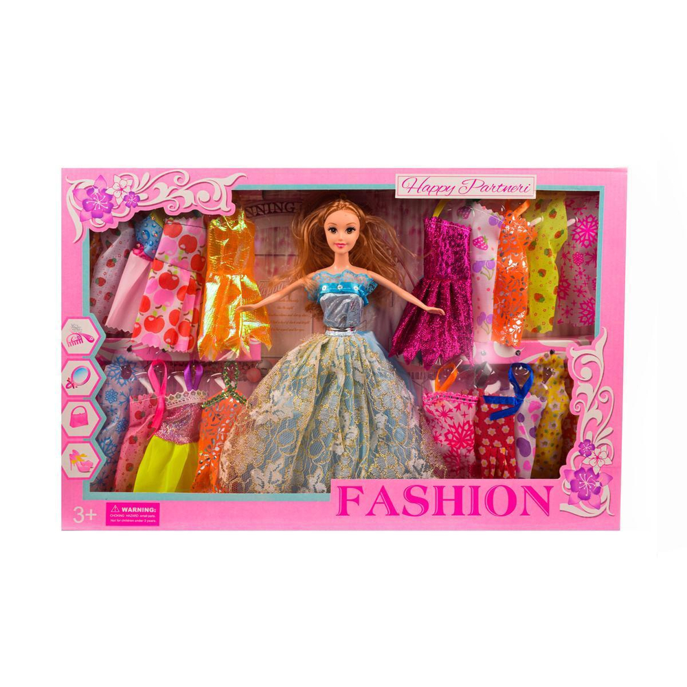 Кукла тип Модель с аксесс. коробка D204