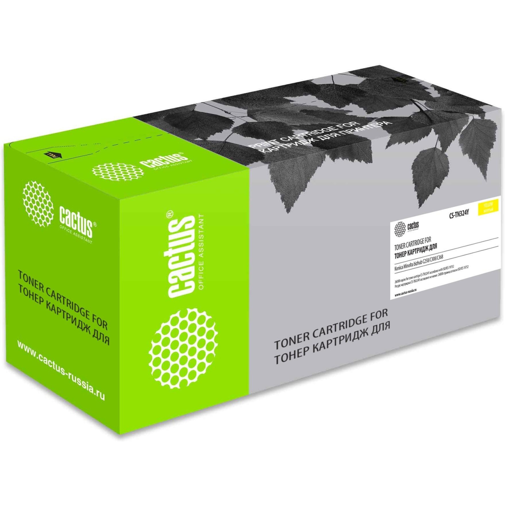 Картридж лазерный Cactus CS-TN324Y TN-324Y жел. для Konica Minolta C258/308