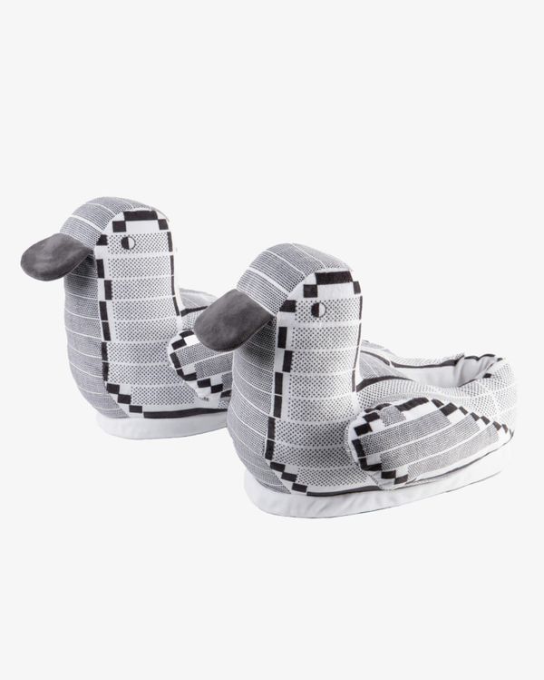 Тапочки «Запускаем гуся» бело-черные - фото 1