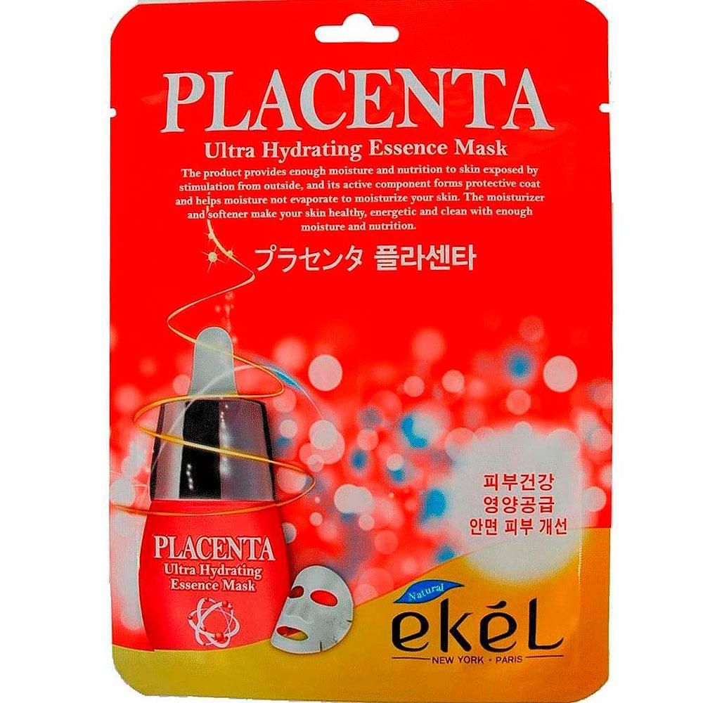 Тканевая маска с экстрактом плаценты EKEL Placenta Ultra Hydrating Essence Mask