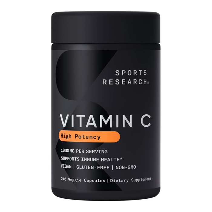 Vitamin C 1000 мг, Витамин С, Sports Research (240 капсул)