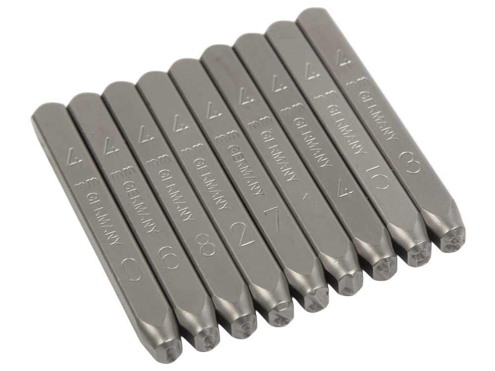 Клейма цифровые 4мм (HRC 60+-2град. DIN 1451) JTC