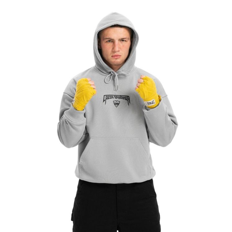 Худи Питерский Щит Среда Обитания, серый