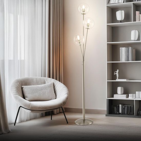 CL102931 Томми Хром Мат. Св-к Торшер