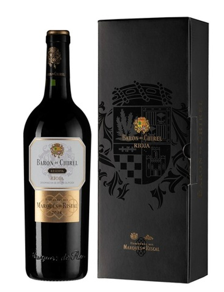 Вино Baron de Chirel Reserva Marques de Riscal gift box, 0,75 л.