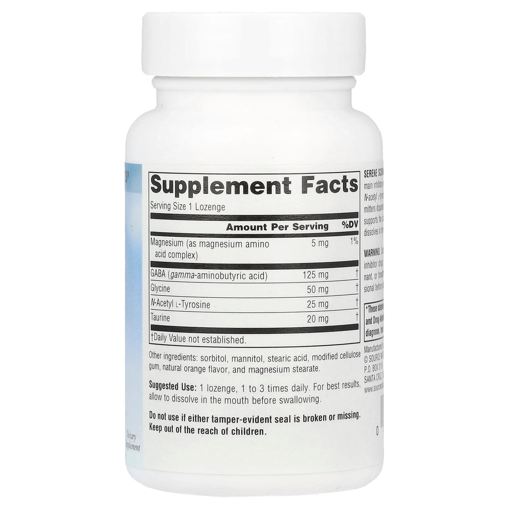 Source Naturals, Serene Science®, ГАМК Calm®, апельсин, 60 пастилок