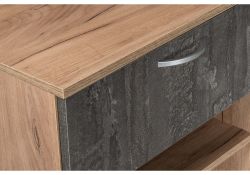 Готовая прихожая Иннэс-3 дуб крафт золотой / камень темный