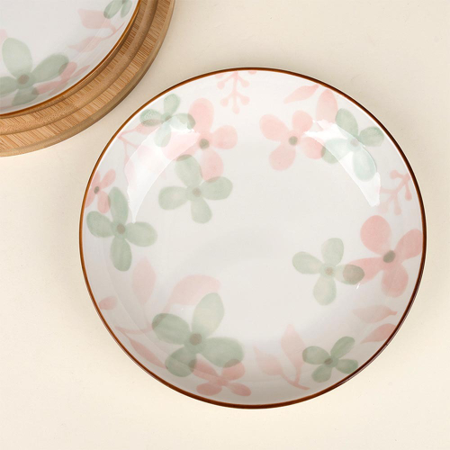 Тарелка в цветочек (большая)