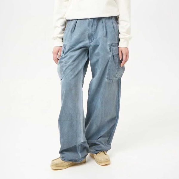 Брюки SS24 Cargo Garment Dyed синие - фото 2