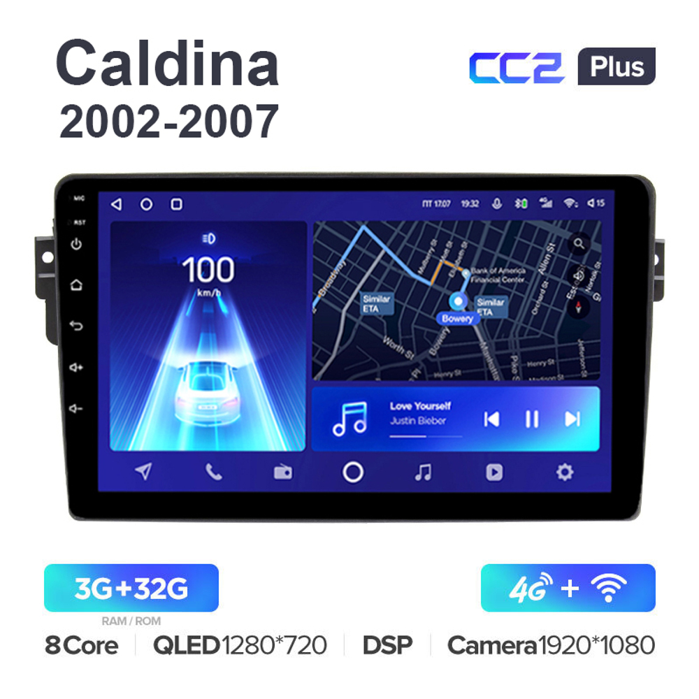 Teyes CC2 Plus 9"для Toyota Caldina 2002-2007