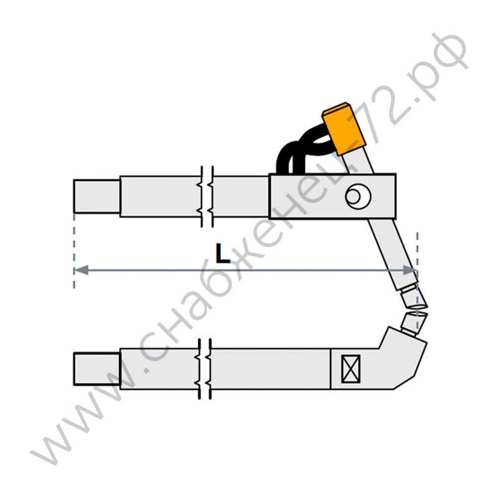 FUBAG Верхнее плечо наклонное O 22 х 125мм для серии SG 4-6