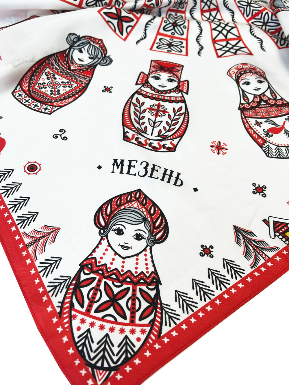 Платок «Матрешки. Мезень»