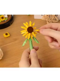 Конструктор Цветы Подсолнухи в колбе 577 деталей