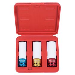 МАСТАК (006-43C) Набор ударных глубоких шестигранных головок 1/2", 17, 19, 21 мм, пластиковое покрытие, кейс, 3 предмета