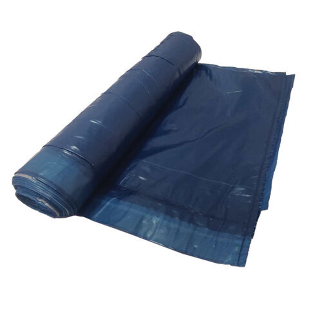 Мешки для мусора 120 л, с завязками, синие, в рулоне 10 шт., ПВД, 30 мкм, 70х110 см, КБ, "Ultra", 1725