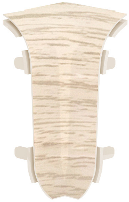 Угол внутр для плинтуса ПВХ 58мм 2шт/уп 5814